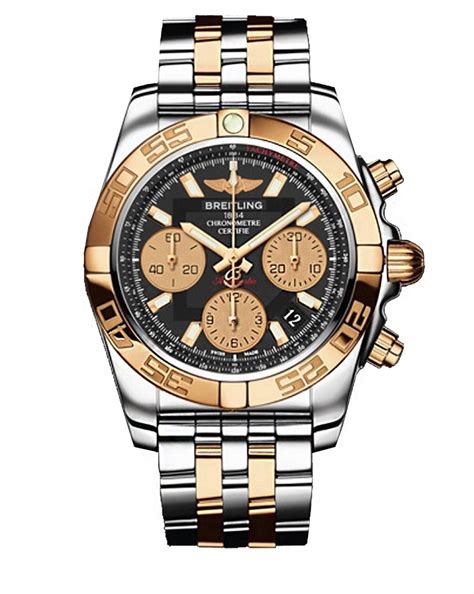 breitling chronomat rose gold replica